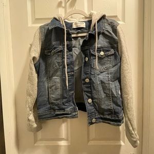 denim fleece jacket